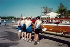 Toledo 1994 - Mens 8 race debrief with Coach Marcovy